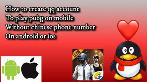 How to create qq account to play pubg on mobile using android or ios!