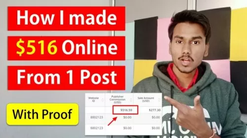 How I made $516 kind 1 Weblog Submit 🤑 Make Cash Running a blog in India with Proof