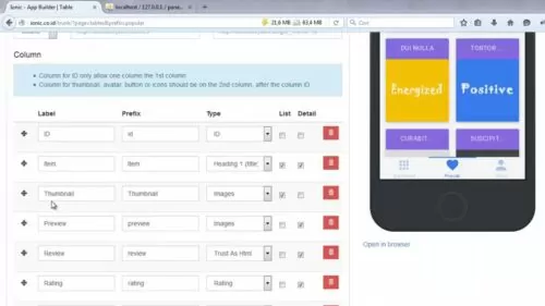 The best way to construct an app with out coding (Hook up with PHP + MySQL)