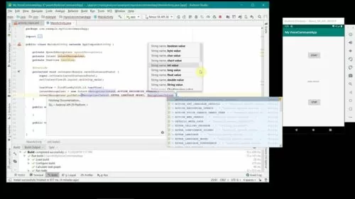 The right way to give voice command to your cellphone out of your {custom} Android App to carry out sure operations?