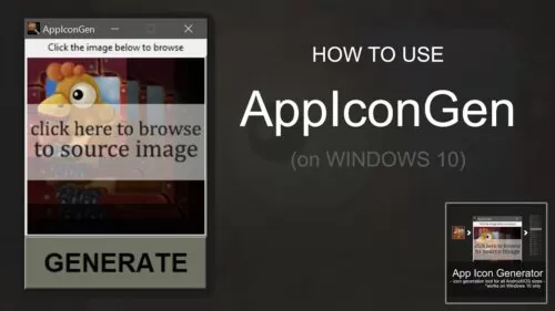 AppIconGen - (Windows 10) Tutorial on how to use App Icon Generator