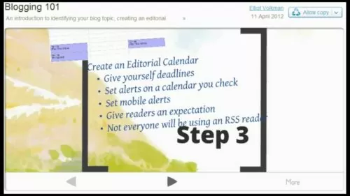 Blogging 101: Choosing a topic, creating an editorial calendar, and finding a community