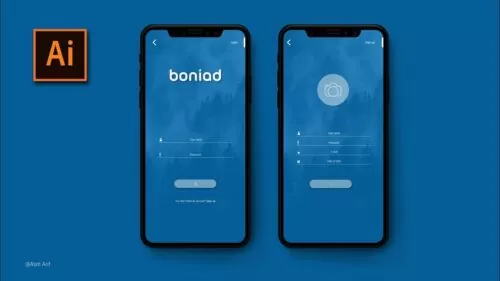 Apps Design Tutorial | Adobe Illustrator CC | UI Design