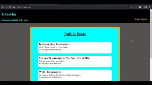 Blogging app using Spring-MVC