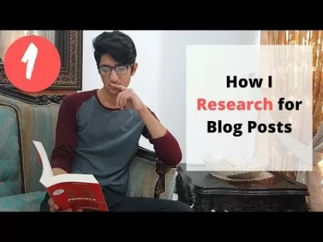 How to Write a Blog Post (Part 1 RESEARCH) Urdu/Hindi Tutorial