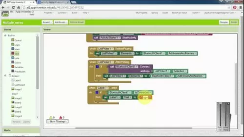 How to make android app for controlling multiple servo Motor using MIT app inventor