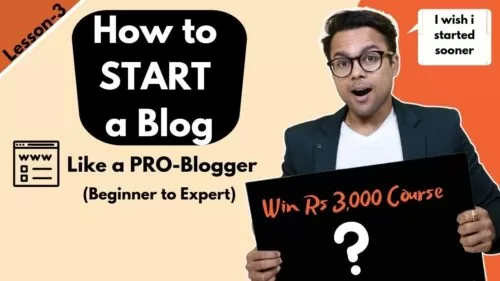 Lesson-3: How you can begin a weblog (Area, Internet hosting , WordPress Theme)