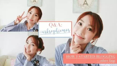 Q&A: How I Started Blogging, Camera, Lens, & App I Use, & Ideal Marriage Age, etc! | Sophie Ramos