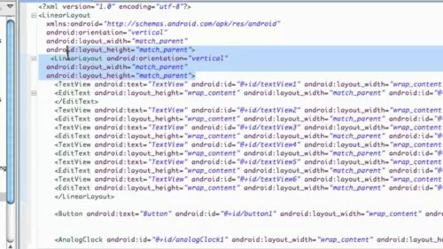 Android Software Growth Tutorial – 35 – XML ScrollView and AnalogClock