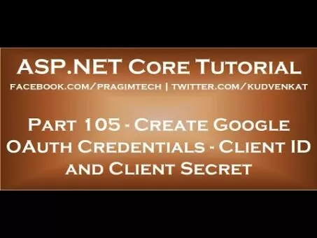Create google oauth credentials Shopper Id and Shopper Secret