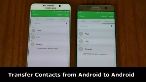 Switch Contacts from Android to Android