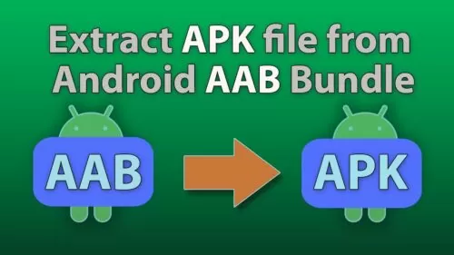 Learn how to extract an APK file from an AAB file