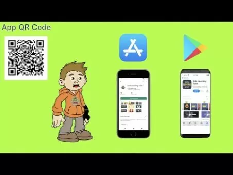Kids Learning Tube App NOW AVAILABLE on ANDROID and APPLE Download from QR code or the links below