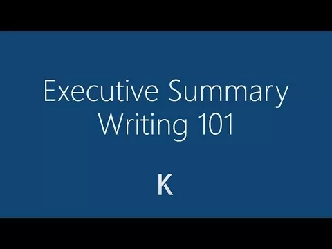 How to Write an Executive Summary - Detailed Tutorial