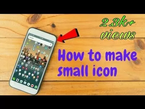 How one can to make small icon in android