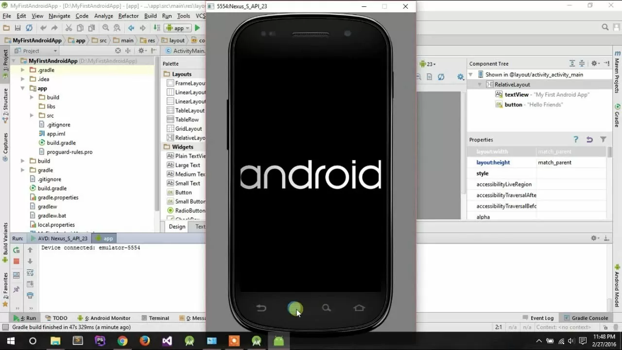 Run Android Studio & Emulator Quick