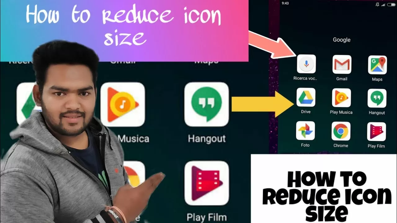 easy methods to make app icons larger or smaller on android (Hindi) // Dj NATH CREATION