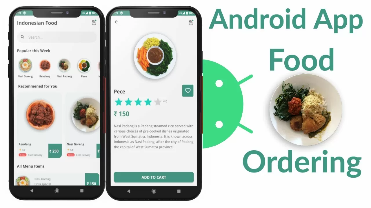 Meals Ordering Android App | Android Studio Tutorial