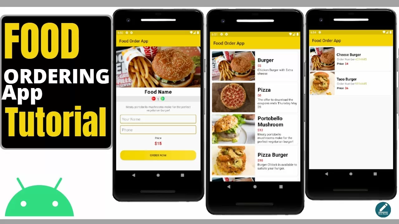 Android App Improvement Tutorial – Meals Ordering App utilizing SQlite Database – Hindi