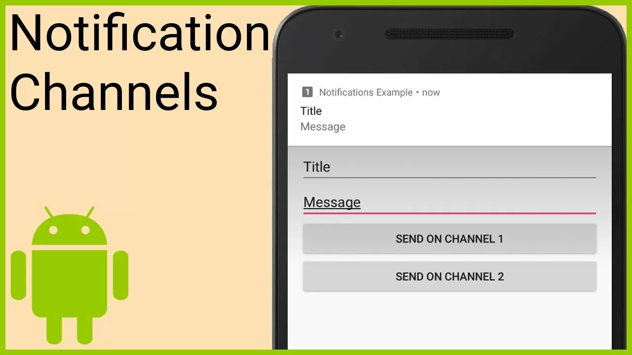 Notifications Tutorial Half 1 – NOTIFICATION CHANNELS – Android Studio Tutorial