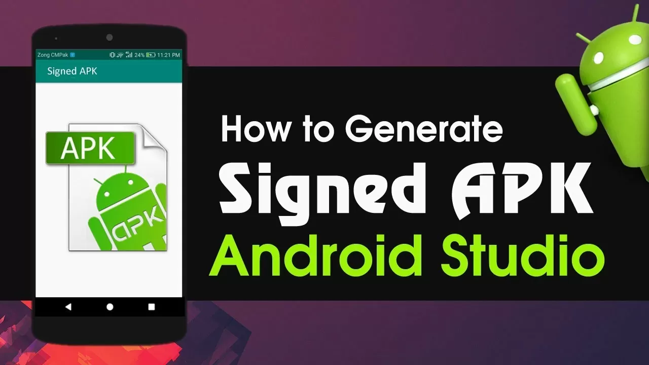 Android Studio Tutorial Learn how to Generate Signed APK in Android Studio 3.2.1