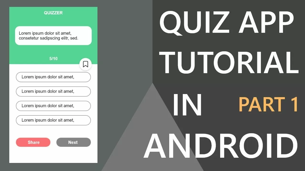 Easy methods to make Quiz App in android studio?(Half-1) | Hindi Tutorial 2019