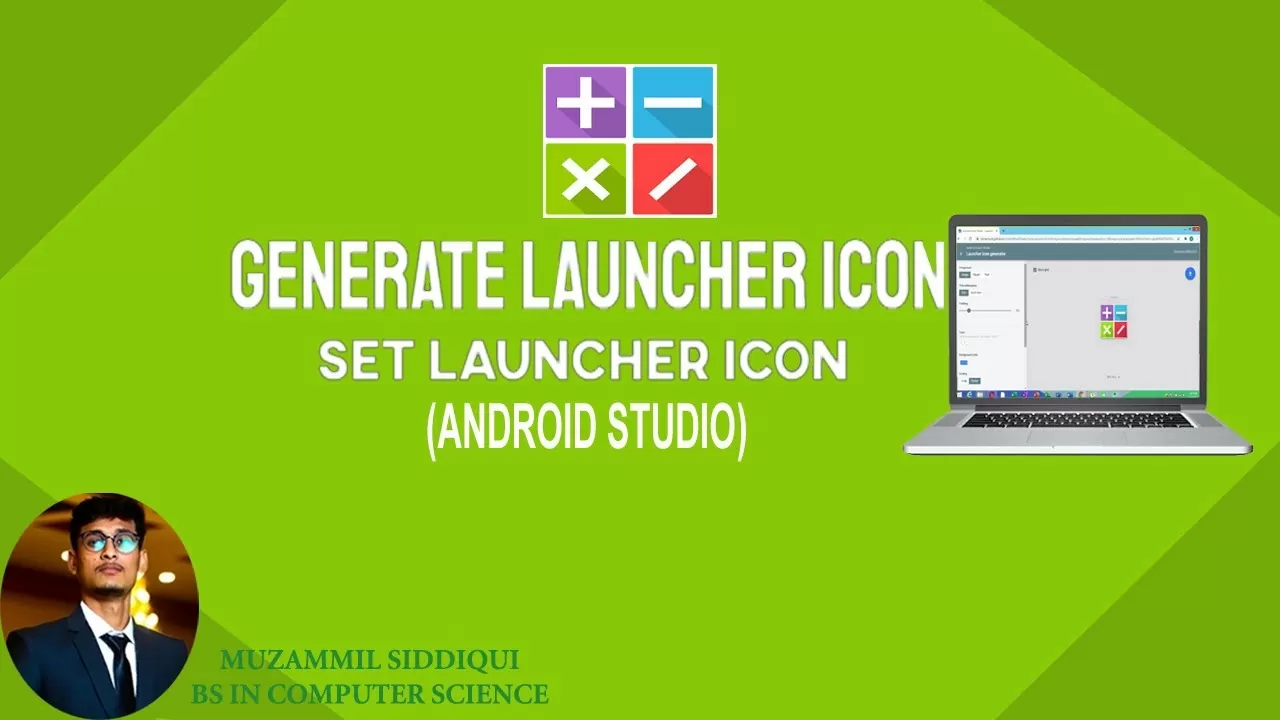 [In Detail]Generate Launcher App Icon and Set Icon Using Android Studio[URDU|HINDI]