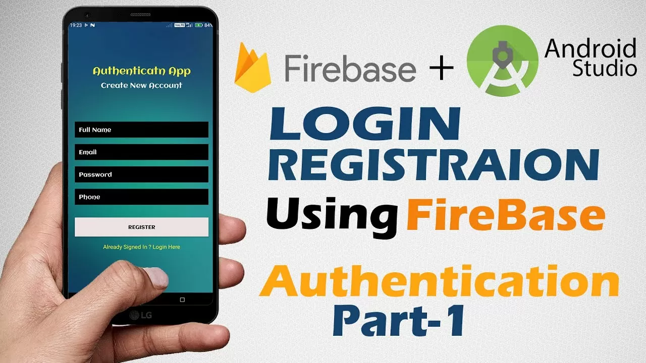 Login & Register Android App Utilizing Firebase | Android Studio Authentication Tutorials | Half 1/4