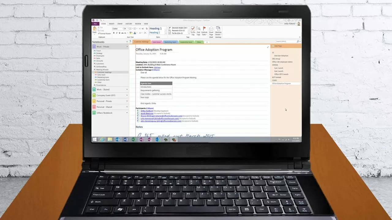 Take efficient assembly minutes utilizing OneNote 2013