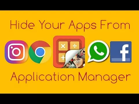 conceal your apps from software supervisor