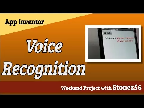 MIT App Inventor 2 - Voice Recognition App