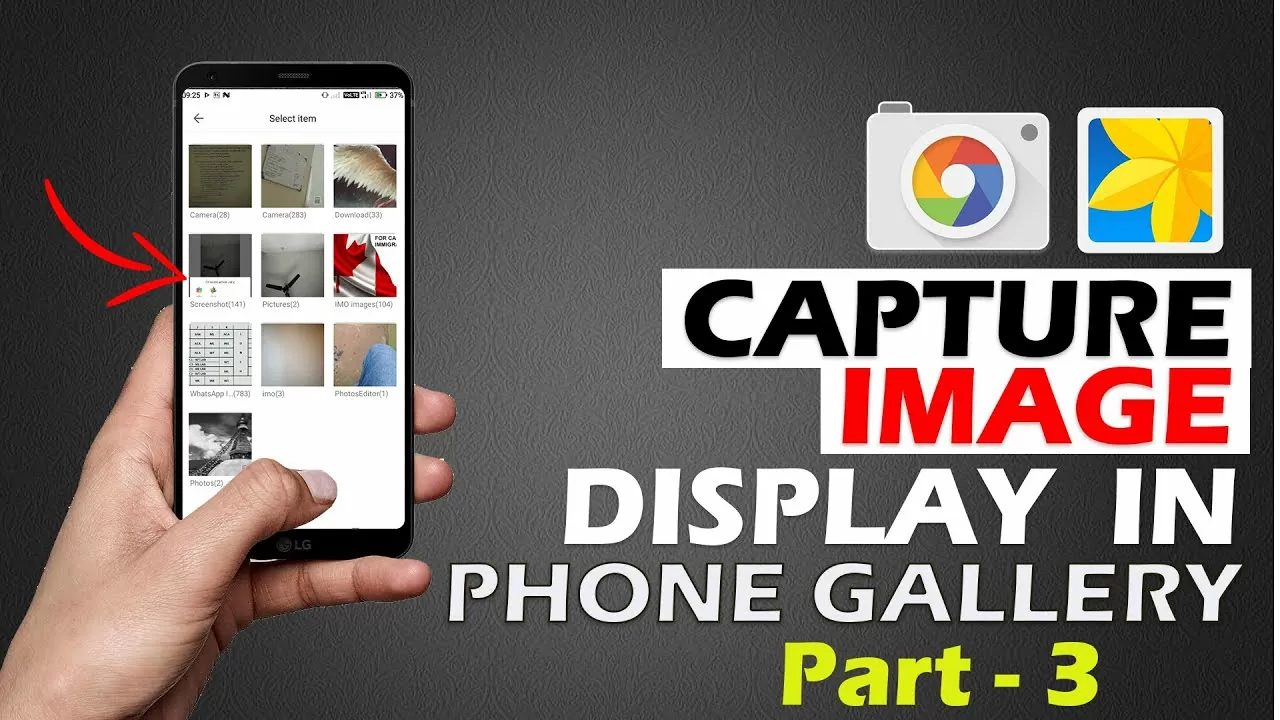 Pick captured Image From Gallery For ImageView | Android App Development Tutorials | Part 3