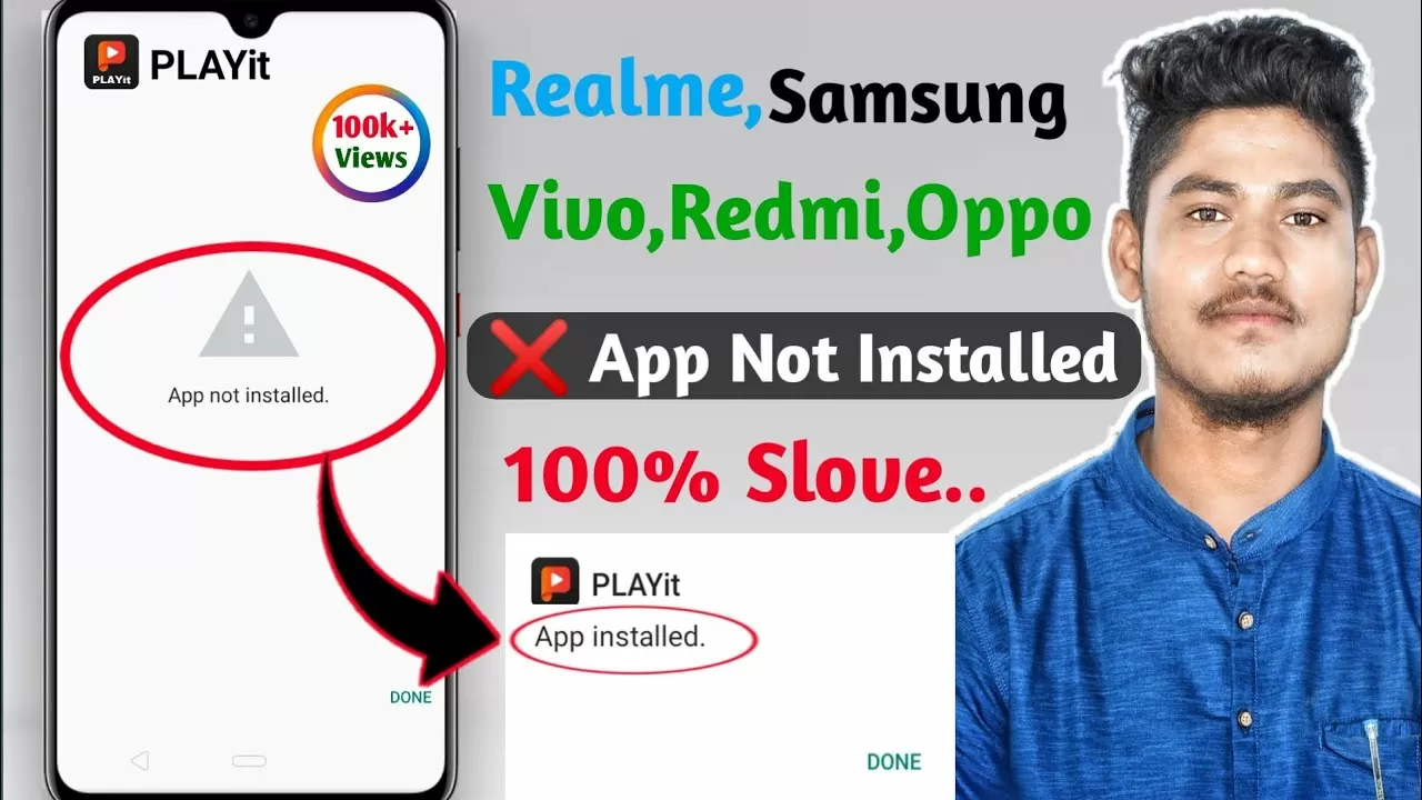 How To Fix "App Not Installed" Problem Playit || Realme,Samsung, Redmi Apps Not Install Slove 2020