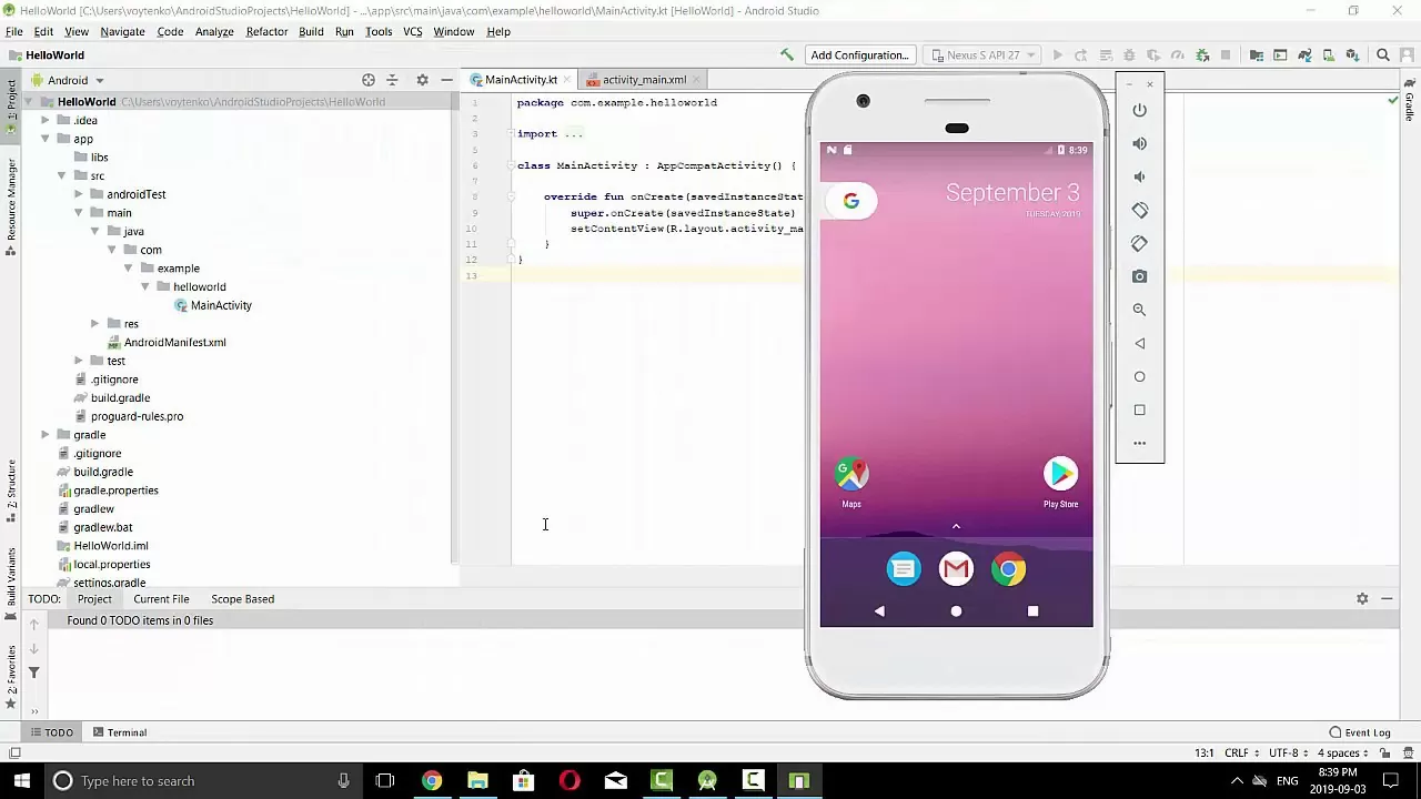 How to Create Virtual Device (AVD) Emulator Android Studio and Run App – Fall 2019