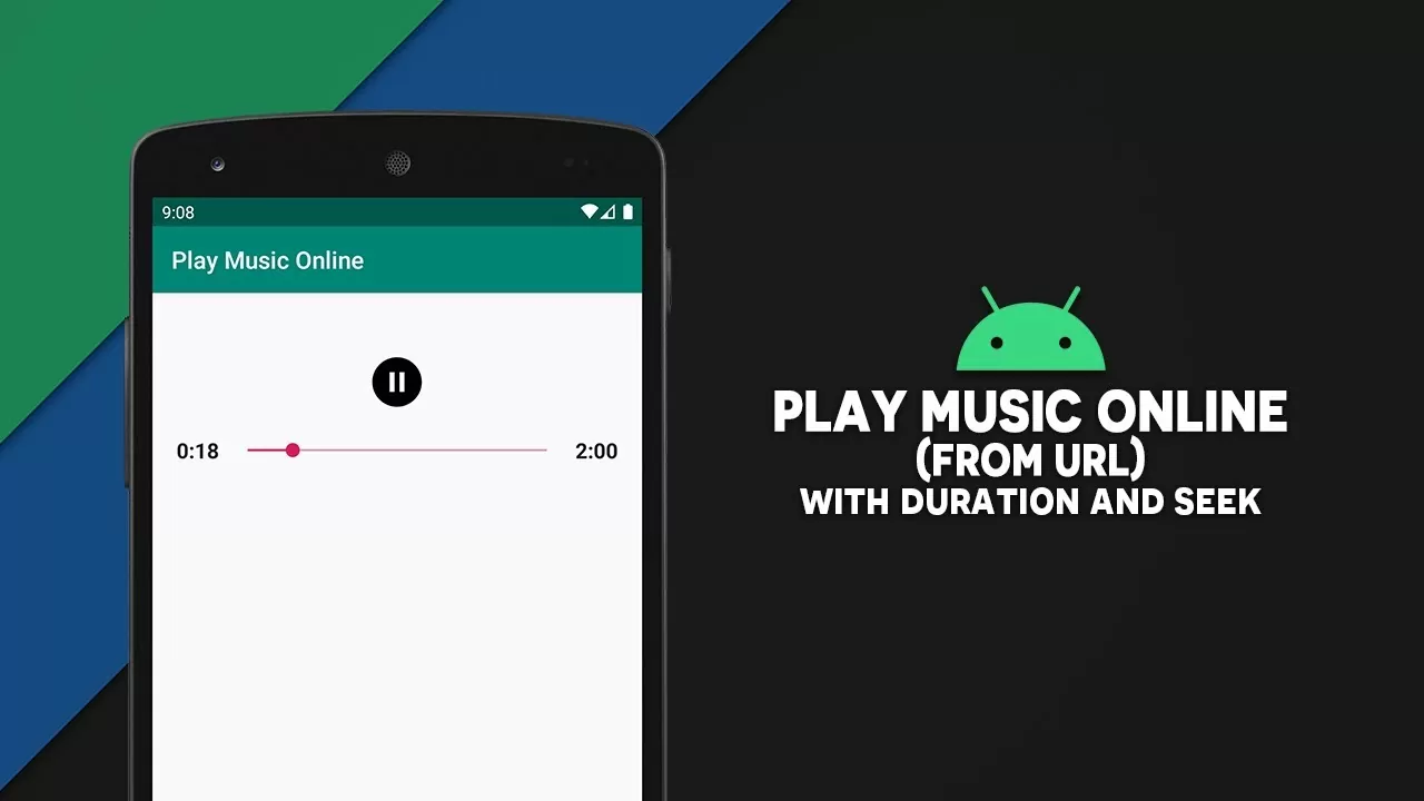 Android Play Music Online | From URL | Android Studio | Java