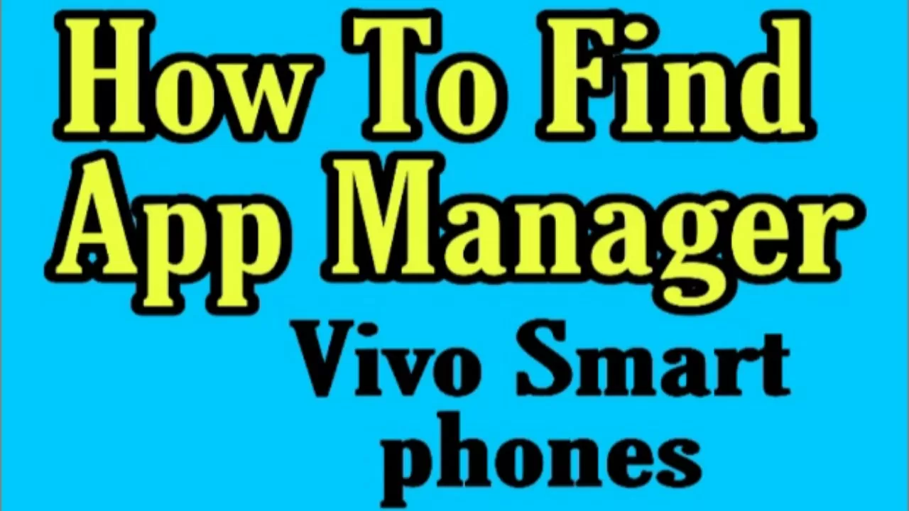 How To Find App Manager on Android /how to find app manager on Vivo smartphones device #aapmanager