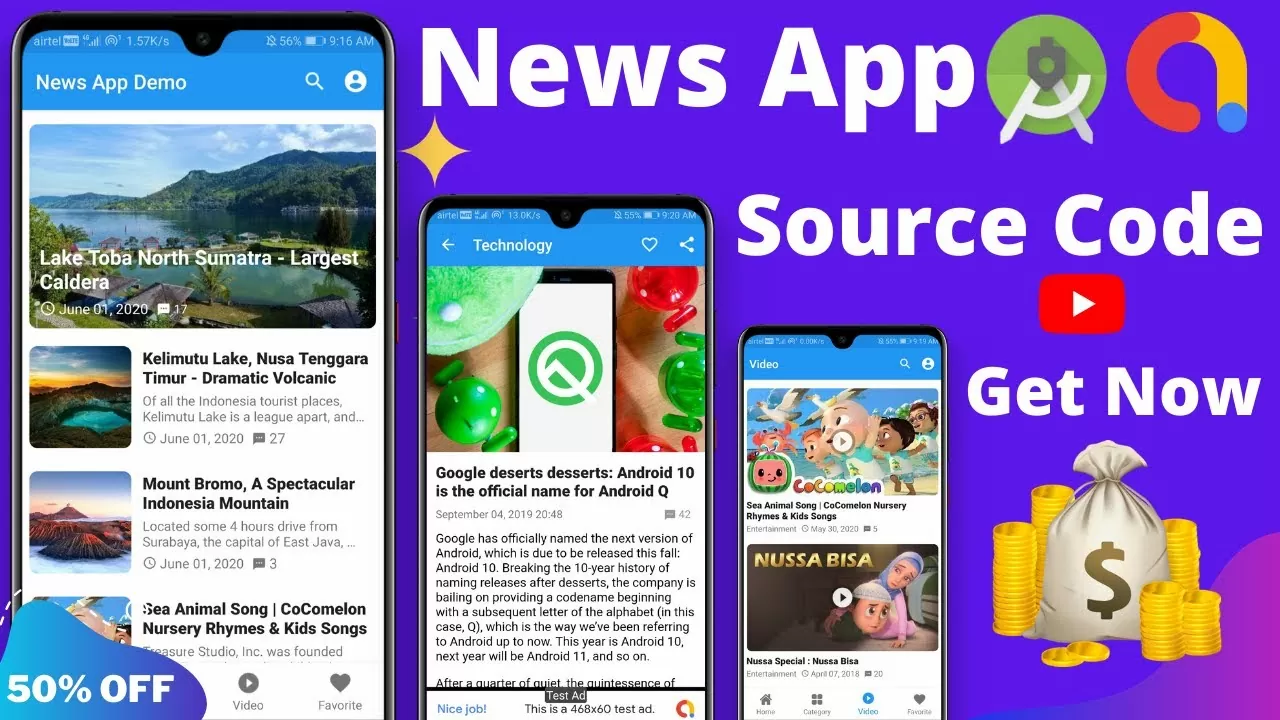 How to make news app in android studio | news app source code | android studio source code |