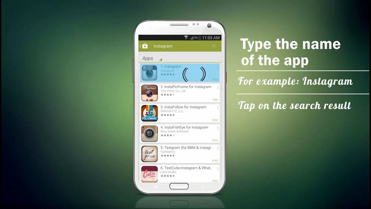 How to search and install an app using Android Play Store