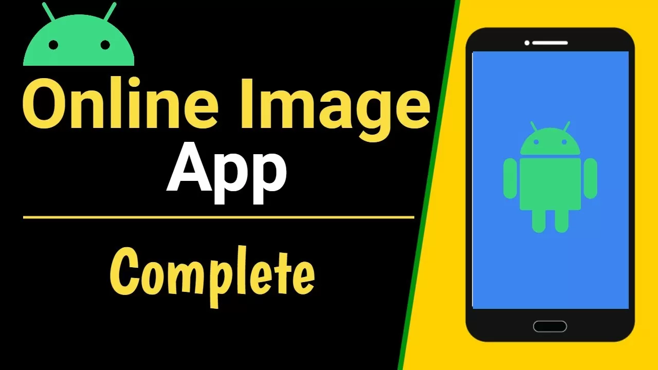 Online image App Tutorial in Android Studio - Android App Development Tutorial in Hindi