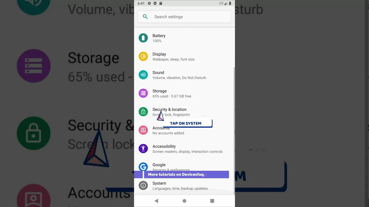 System update Android