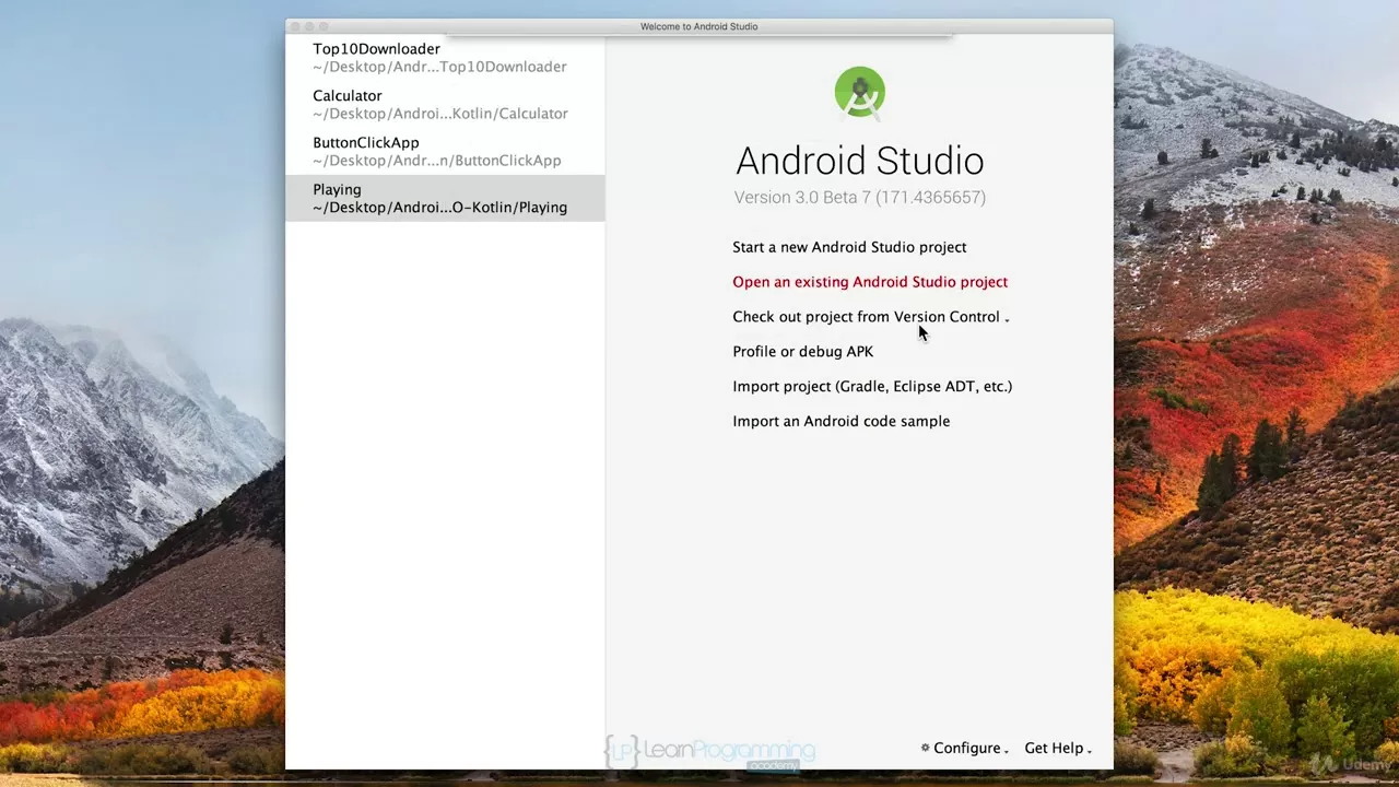 2 Kotlin Tutorial Setup
