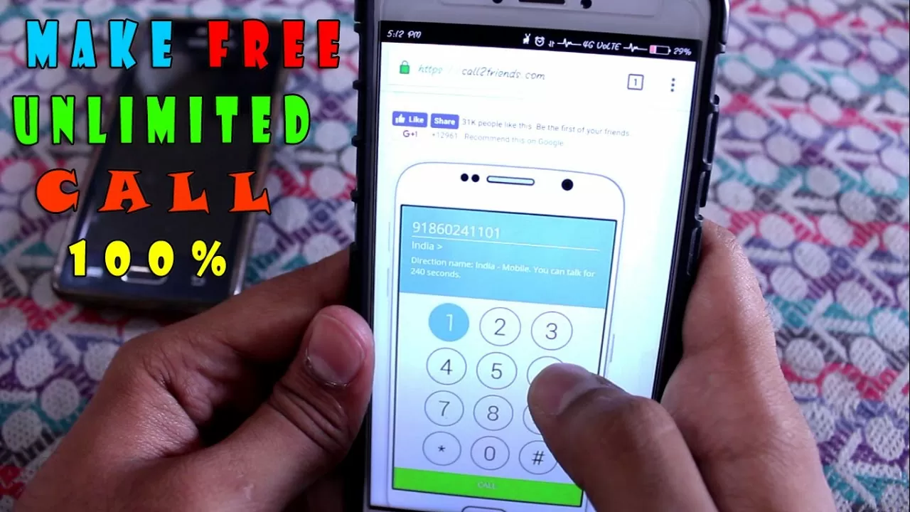 Free unlimited calling without any app 100% working ( voip )